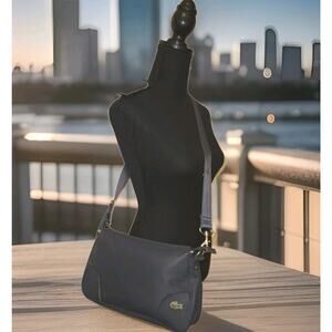 Lacoste Shoulder Handbag Blue 12.5x7x2